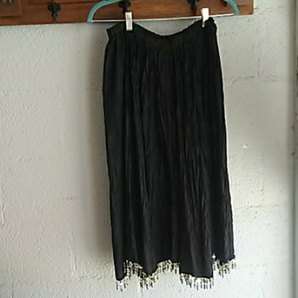 Boho black skirt